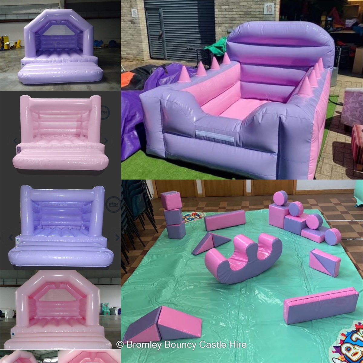 Pastel Pink Colours - Bouncy Castles, Soft Play & Inflatable Hire in ...