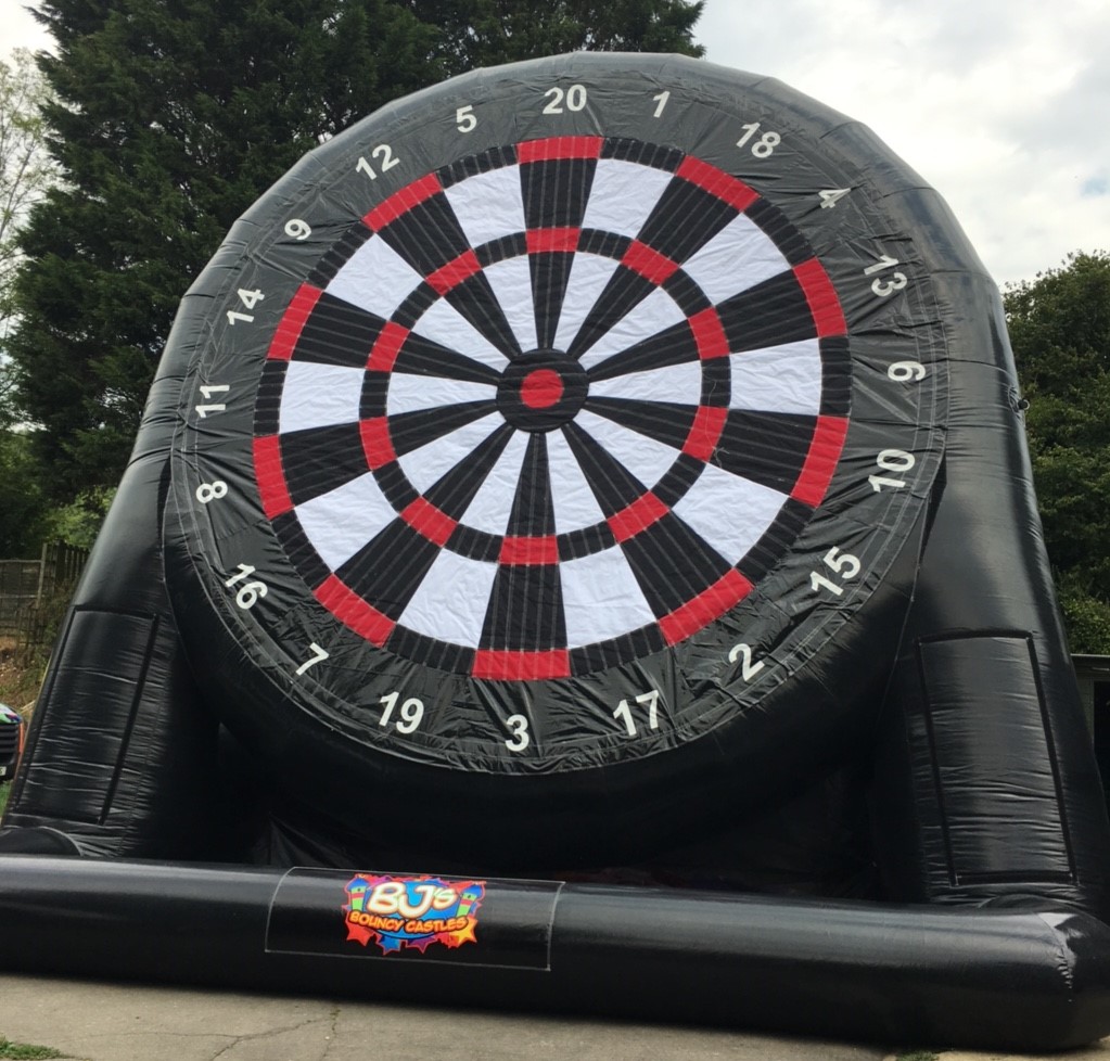 inflatable dartboard hire